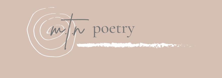 A light orange background with the text M.T.N Poetry written on it in a white font.