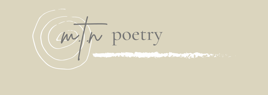 A light olive green background with the text M.T.N Poetry written on it in a white font.